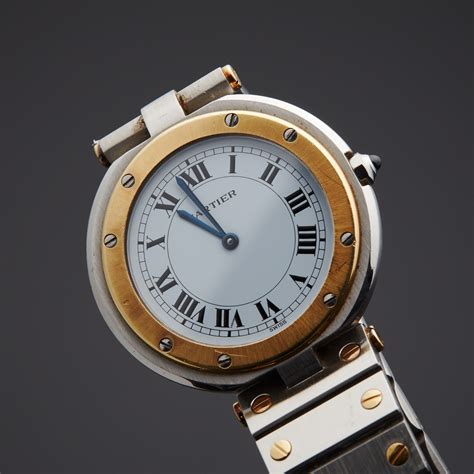 cartier santos ladies watch pre owned|santos de cartier watch used.